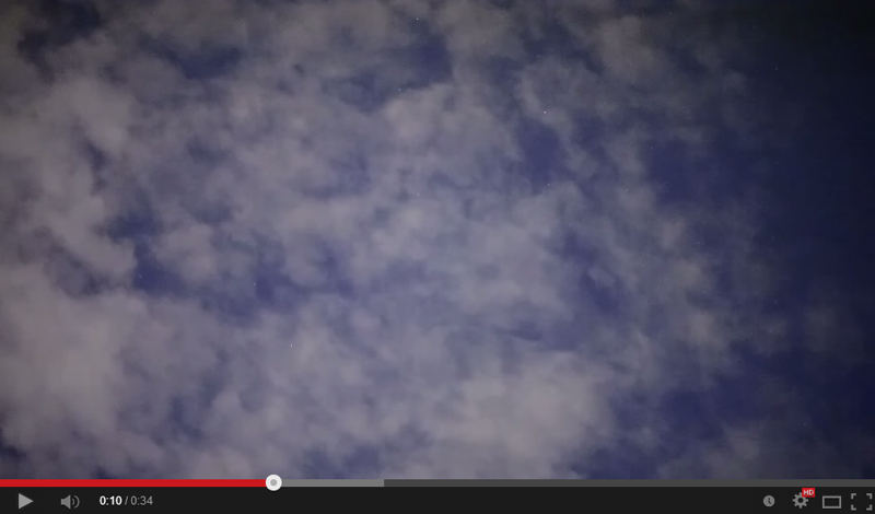 6-30-2014 UFO White Sphere slow in clouds 